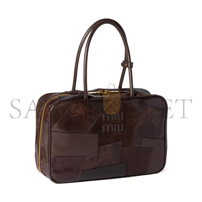 MIU MIU LEATHER PATCHWORK BEAU BAG 5BB117 (34*23*10cm)